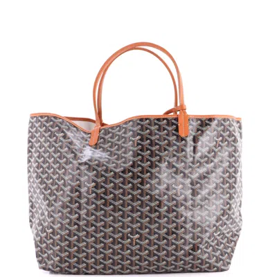 Goyard Saint Louis Tote Coated Canvas Gm In Brown
