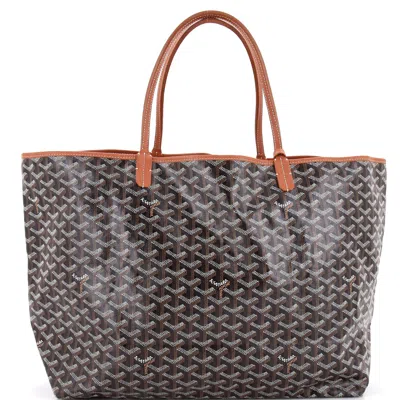 Goyard Saint Louis Tote Coated Canvas Gm In Brown