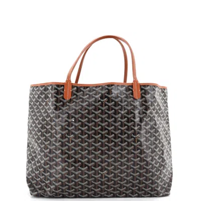 Goyard Saint Louis Tote Coated Canvas Gm In Black