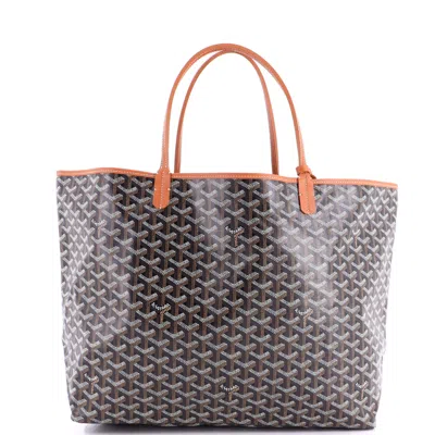 Goyard Saint Louis Tote Coated Canvas Gm In Brown