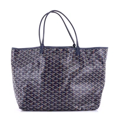Goyard Saint Louis Tote Coated Canvas Gm In Gray