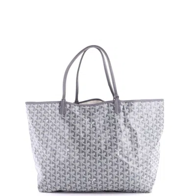 Goyard Saint Louis Tote Coated Canvas Gm In Gray