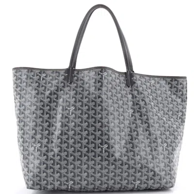 Goyard Saint Louis Tote Coated Canvas Gm In Gray