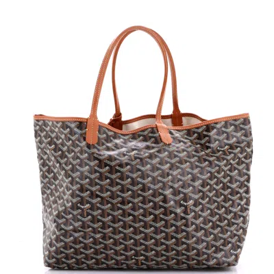 Goyard Saint Louis Tote Coated Canvas Pm In Black