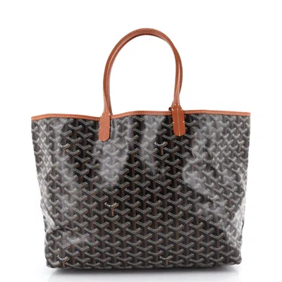 Goyard Saint Louis Tote Coated Canvas Pm In Black