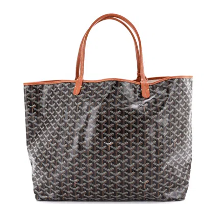 Goyard Saint Louis Tote Coated Canvas Pm In Black