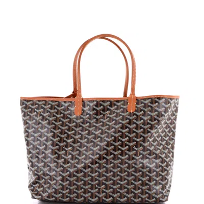 Goyard Saint Louis Tote Coated Canvas Pm In Black