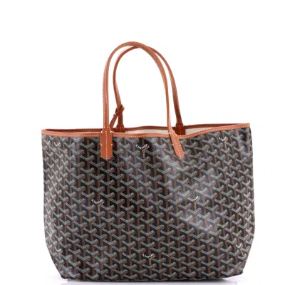 Goyard Saint Louis Tote Coated Canvas Pm In Black