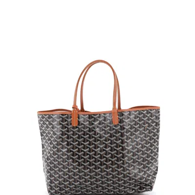 Goyard Saint Louis Tote Coated Canvas Pm In Black