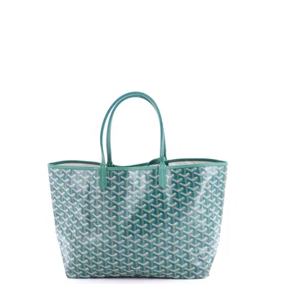 Goyard Saint Louis Tote Coated Canvas Pm In Blue