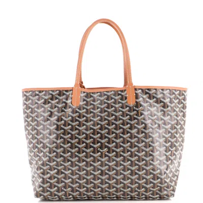 Goyard Saint Louis Tote Coated Canvas Pm In Brown