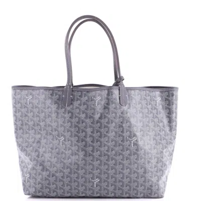 Goyard Saint Louis Tote Coated Canvas Pm In Gray