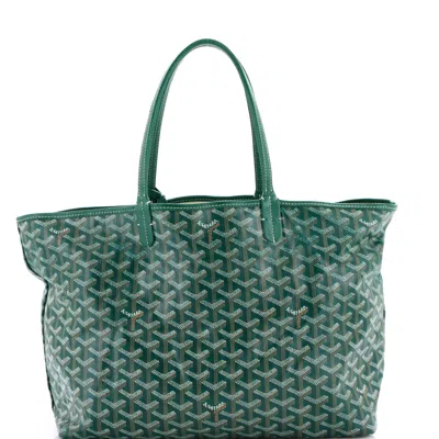 Goyard Saint Louis Tote Coated Canvas Pm In Green