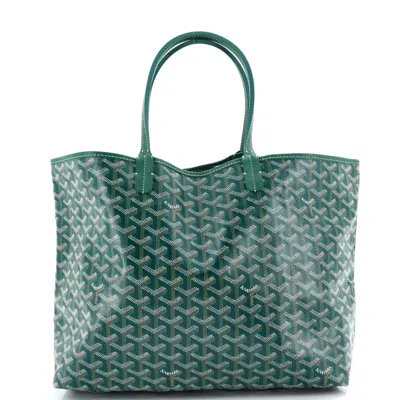 Goyard Saint Louis Tote Coated Canvas Pm In Green