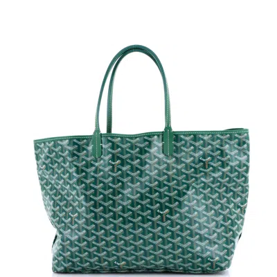 Goyard Saint Louis Tote Coated Canvas Pm In Green