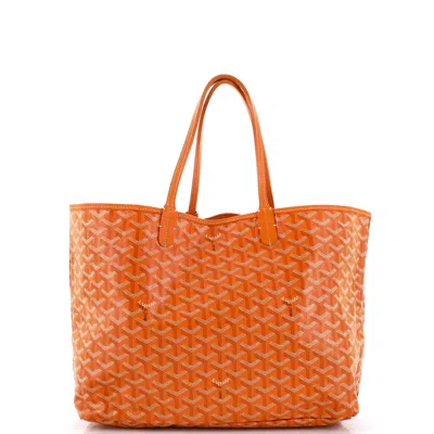 Goyard Saint Louis Tote Coated Canvas Pm In Orange