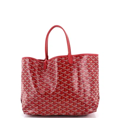 Goyard Saint Louis Tote Coated Canvas Pm In Red