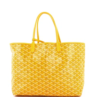 Pre-owned Goyard Saint Louis Tote Coated Canvas Pm In Yellow