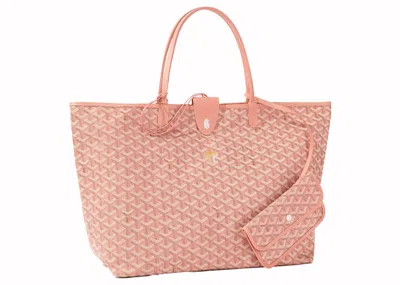Pre-owned Goyard Saint Louis Tote Gm In Pearly Coral