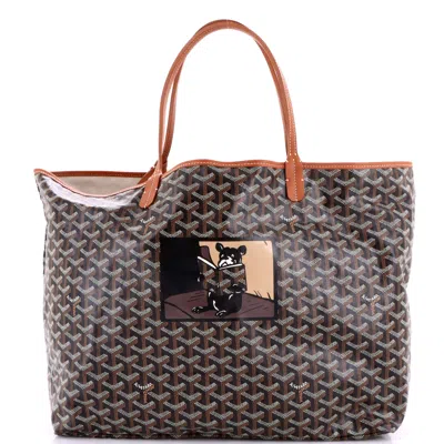 Goyard Saint Louis Tote Printed Coated Canvas Gm In Brown