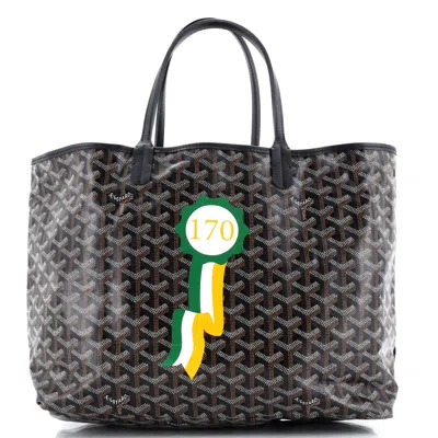 Goyard Saint Louis Tote Printed Coated Canvas Pm In Brown