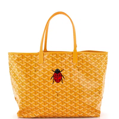 Goyard Saint Louis Tote Printed Coated Canvas Pm In Orange