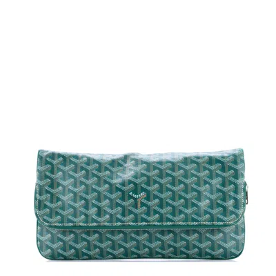 Goyard Saint Marie Clutch Coated Canvas In Blue
