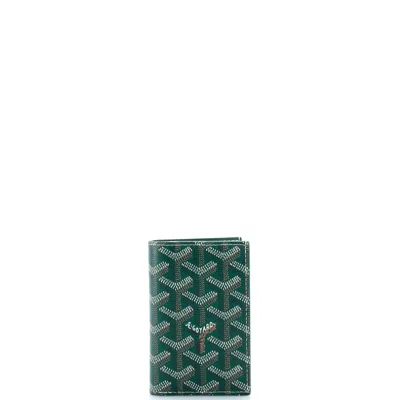 Goyard Saint Pierre Card Case Coated Canvas In Green