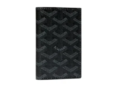 Pre-owned Goyard Saint Pierre Card Wallet In Black