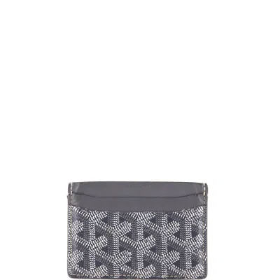Goyard Saint Sulpice Card Holder Coated Canvas In Black