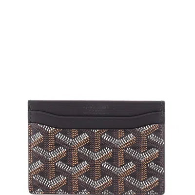 Goyard Saint Sulpice Card Holder Coated Canvas In Brown