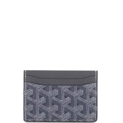 Goyard Saint Sulpice Card Holder Coated Canvas In Grey