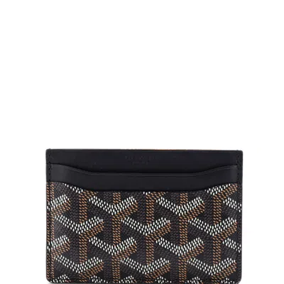 Pre-owned Goyard Saint Sulpice Card Holder Coated Canvas In Multi