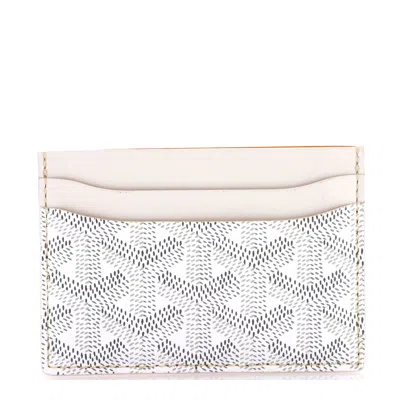 Goyard Saint Sulpice Card Holder Coated Canvas In White