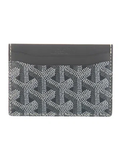 Pre-owned Goyard Saint Sulpice Card Holder Ine Card Holder In Gray