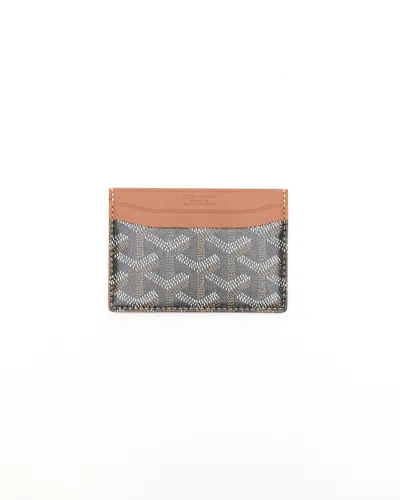 Pre-owned Goyard Saint-sulpice Card Wallet In Brown