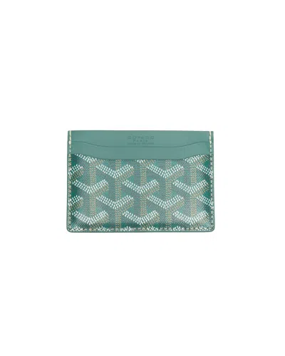 Pre-owned Goyard Saint-sulpice Card Wallet In Green