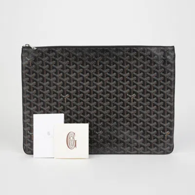 Pre-owned Goyard Sena Gm Clutch In Black