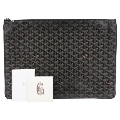 Pre-owned Goyard Sena Gm Clutch In Black