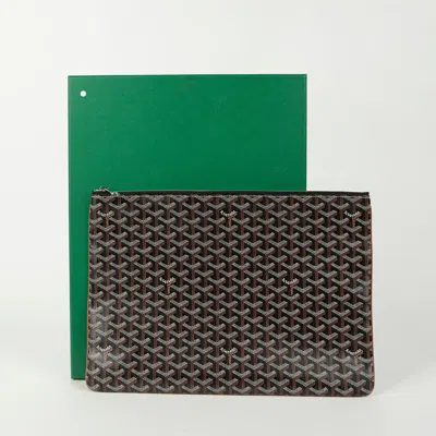 Goyard Sena Gm Clutch In Green