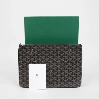 Pre-owned Goyard Sena Mm Clutch In Black