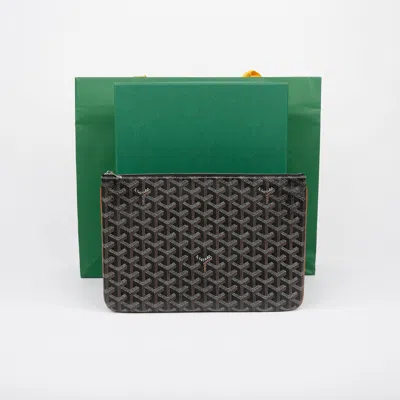 Pre-owned Goyard Sena Mm Clutch In Black