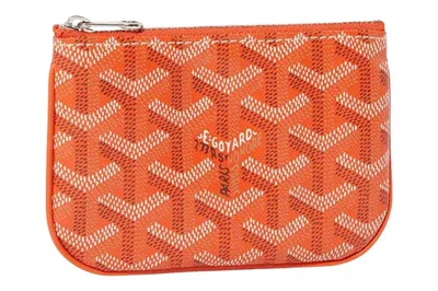 Pre-owned Goyard Sénat Nano Key Pouch Orange