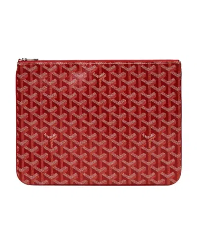 Goyard Senat Pouch Series Clutch In Red