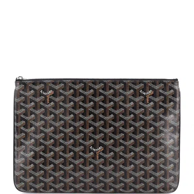 Goyard Senat Zip Pouch Coated Canvas Mm In Multi