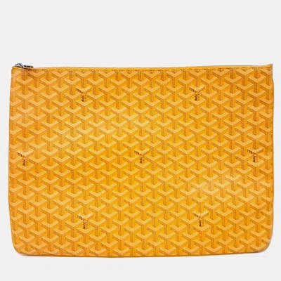 Pre-owned Goyard Senna Gm In Yellow