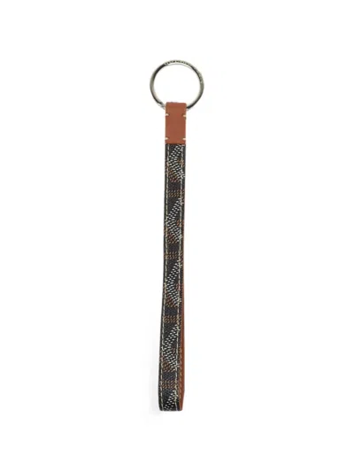 Pre-owned Goyard Sesame Ine Key Ring In Brown