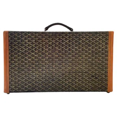Pre-owned Goyard Shoe Trunk In Black