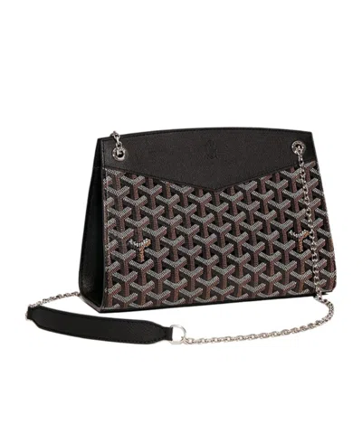 Goyard Small Logo Shoulder Bag In Black