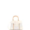 Goyard Structured Saigon Top Handle Bag Coated Canvas With Leather Mini In Multi